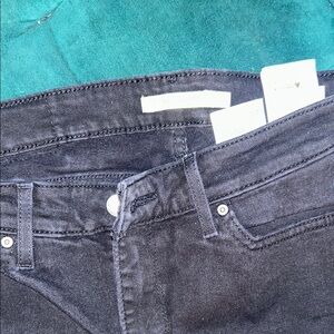 Levi's Black High Rise Jeans with Durable Stitching